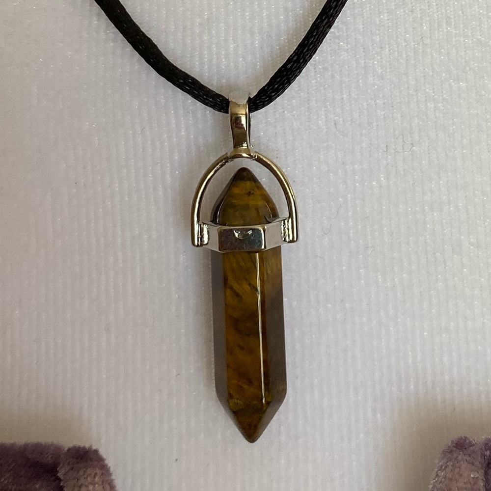 Mix n Match Handmade Tigers Eye Vitality 18” Adjustable Silk Cord Necklace